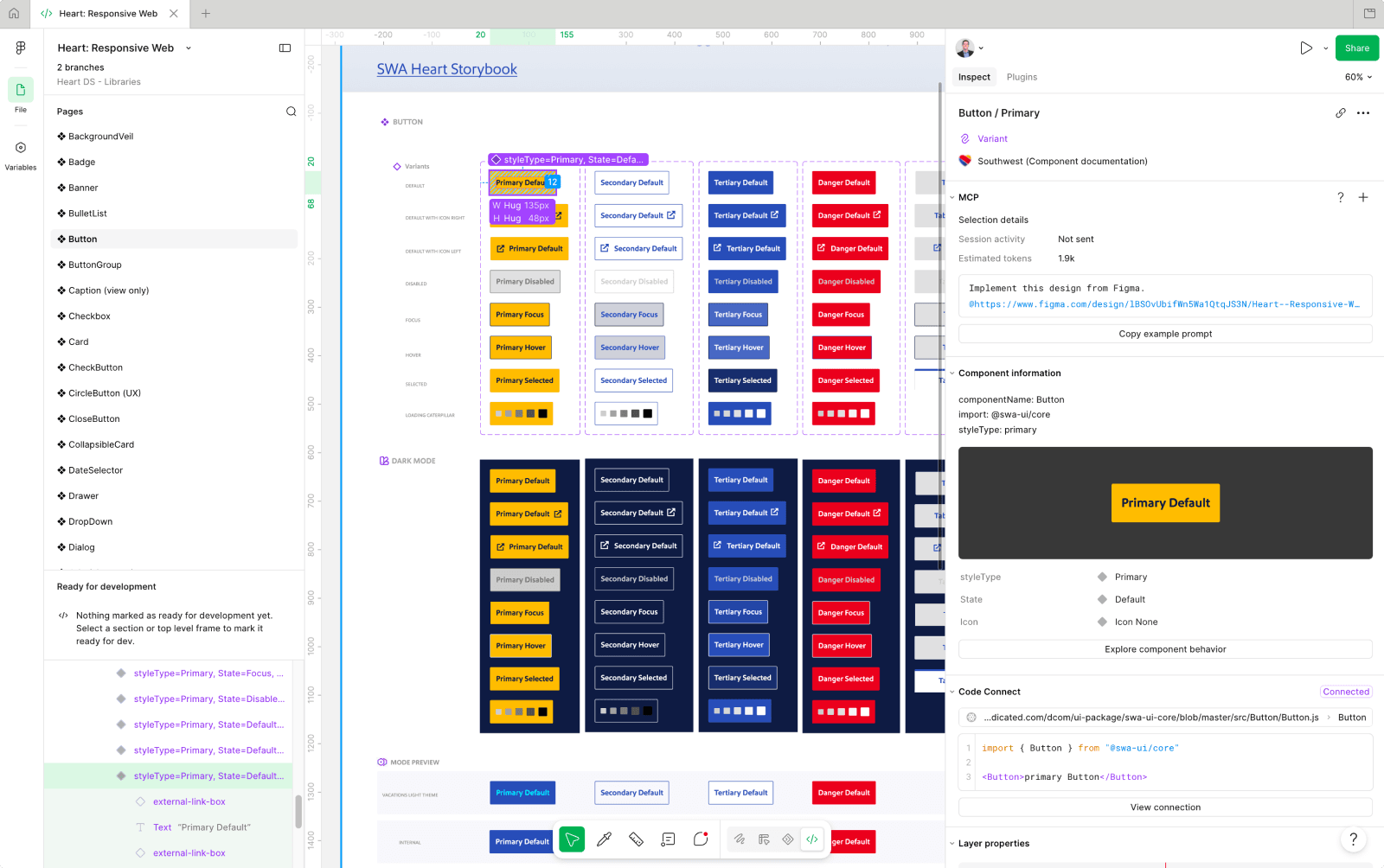 Component library in use